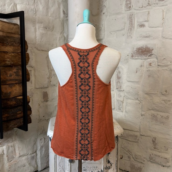 Ecote Terracotta Embroidered Tank Top - Picture 2 of 6